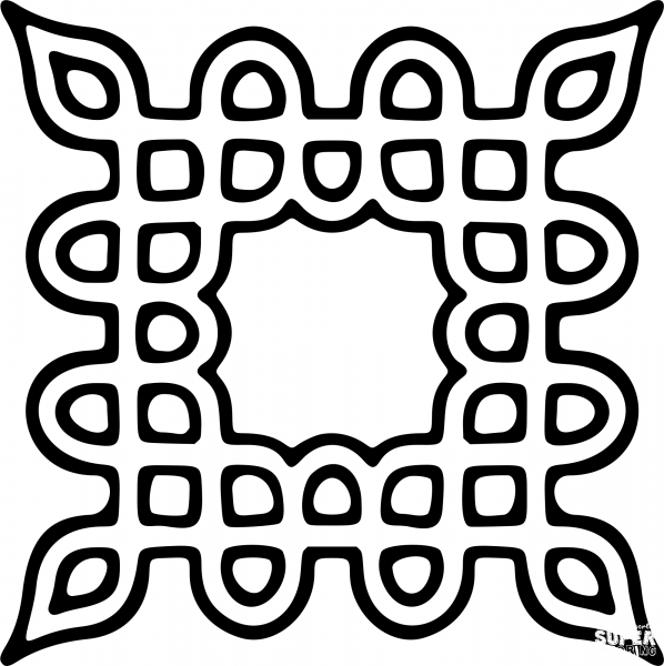 Vintage Page Ornament coloring page image