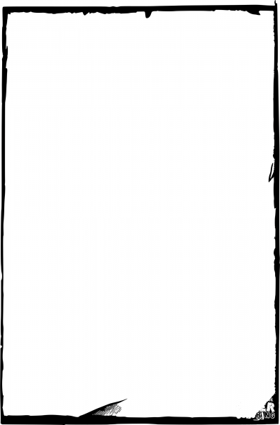 Vintage Paper Border coloring page image