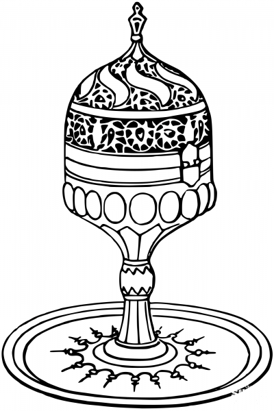 Vintage Perfuming Vessel coloring page image