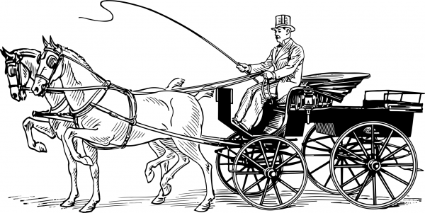 Vintage Phaeton coloring page image