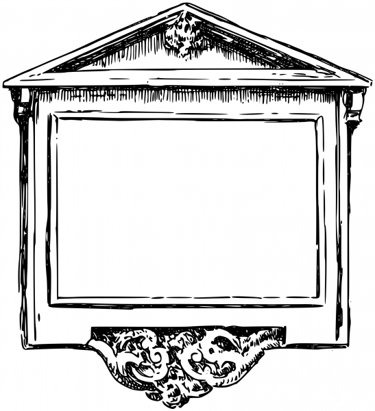 Vintage Plaque coloring page image