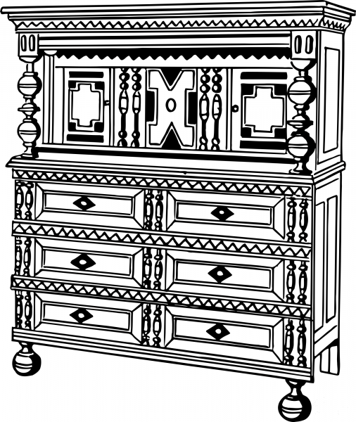 Vintage Press coloring page image