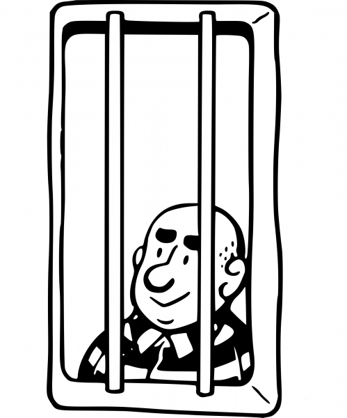 Vintage Prisoner coloring page image