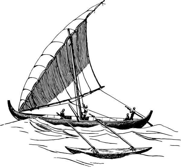 Vintage Proa coloring page image