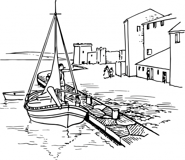 Vintage Quayside coloring page image