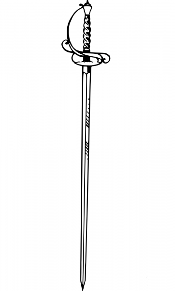 Vintage Rapier coloring page image