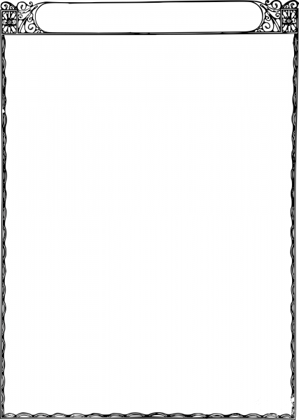 Vintage Retro Frame coloring page image