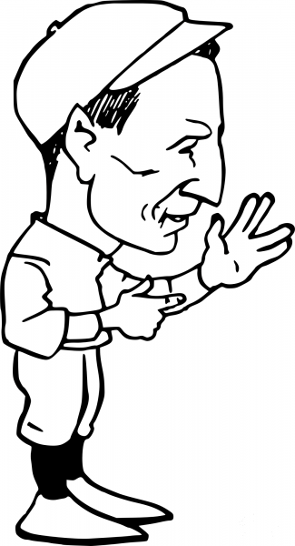 Vintage Retro Spock coloring page image