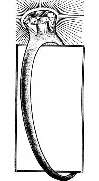 Vintage Ring Frame coloring page image