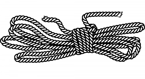 Vintage Rope in a Butterfly Coil coloring page image