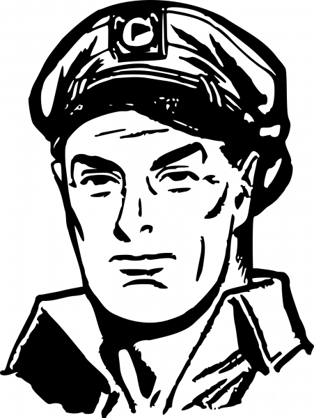 Vintage Sailor coloring page image