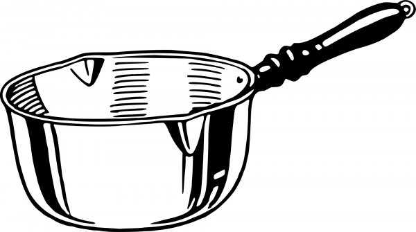 Vintage Saucepan coloring page image