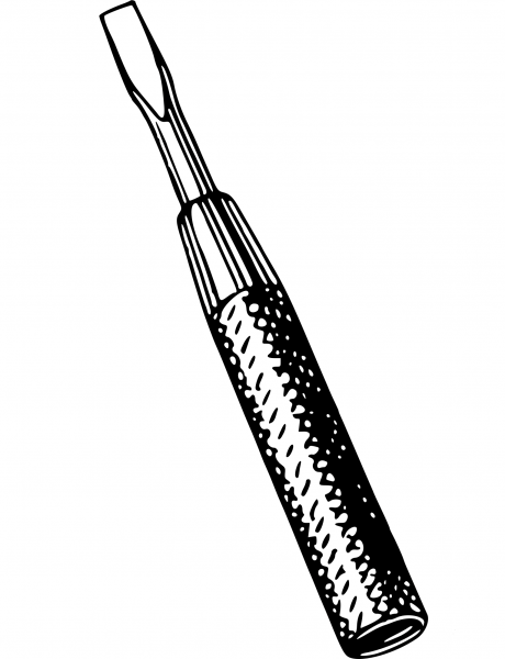 Vintage Screwdriver coloring page image