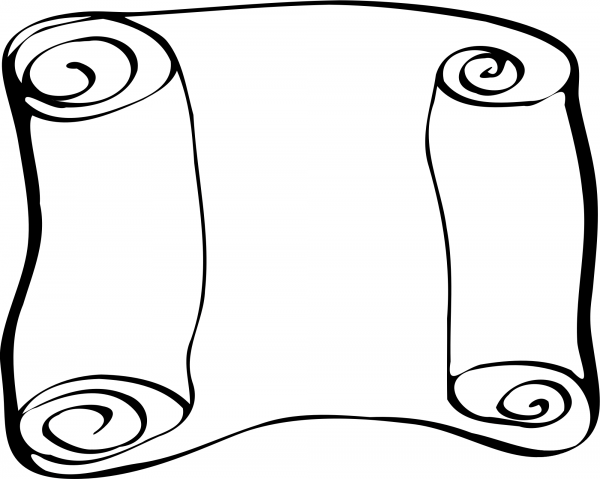 Vintage Scroll coloring page image