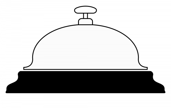 Vintage Service Bell coloring page image