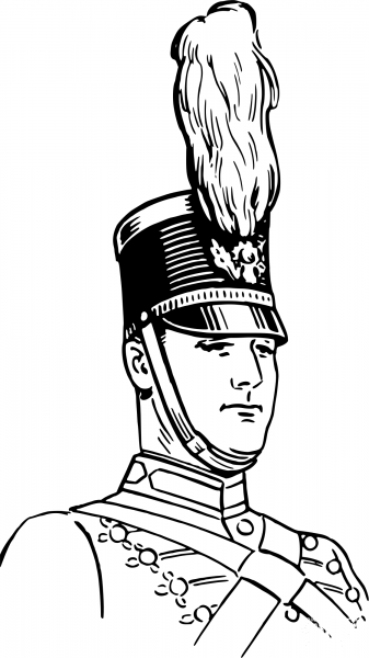 Vintage Shako coloring page image