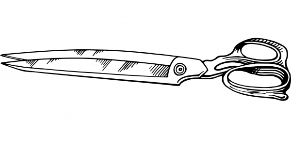 Vintage Shears coloring page image