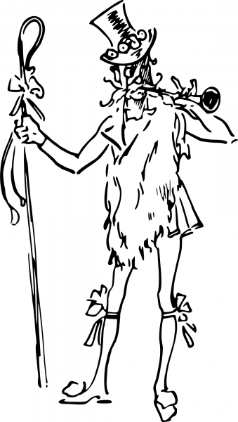 Vintage Shepherd coloring page image