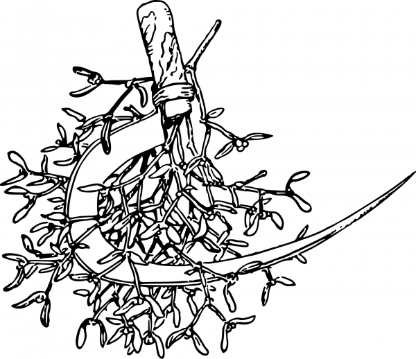 Vintage Sickle coloring page image