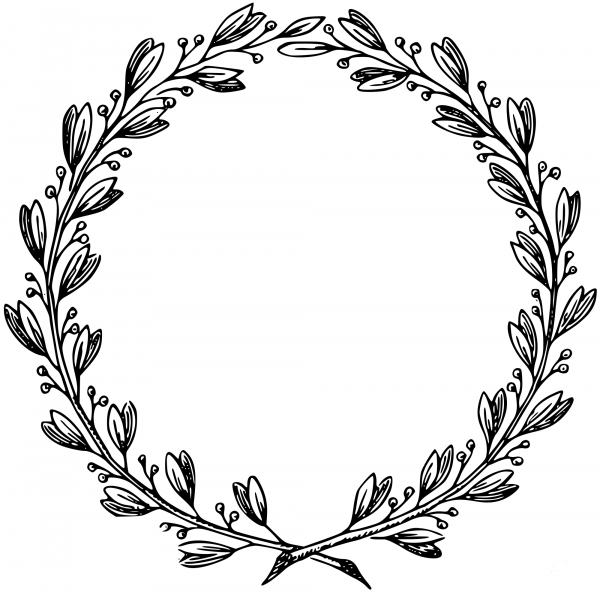 Vintage Simple Frame coloring page image