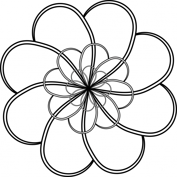 Vintage Simple Penc coloring page image