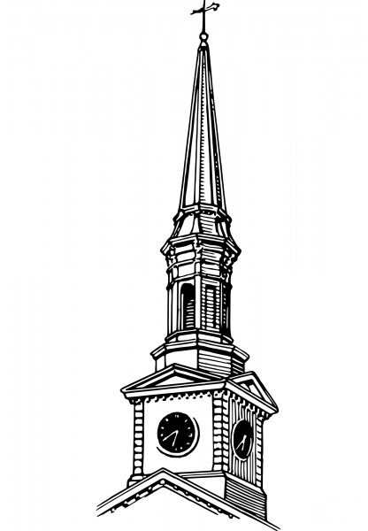 Vintage Spire coloring page image