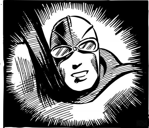 Vintage Spy Smasher Head coloring page image