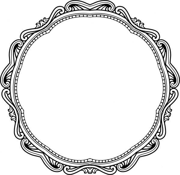 Vintage Style Frame coloring page image