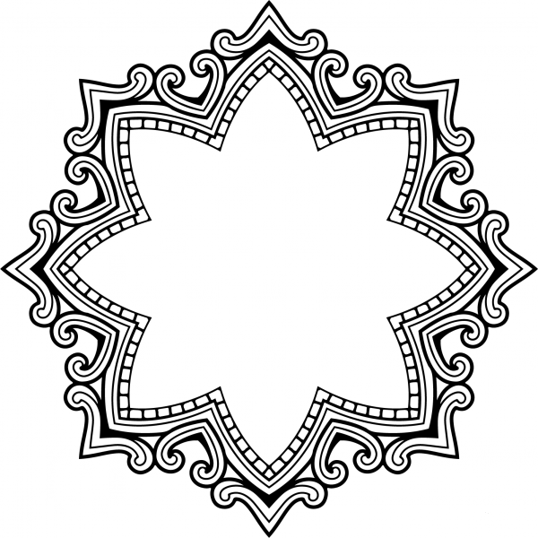 Vintage Style Frame coloring page image