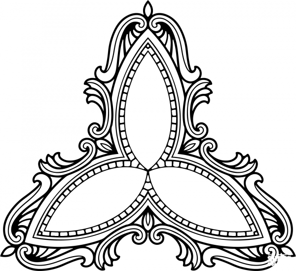 Vintage Style Frame coloring page image