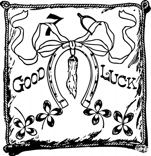 Vintage Superstitions coloring page image