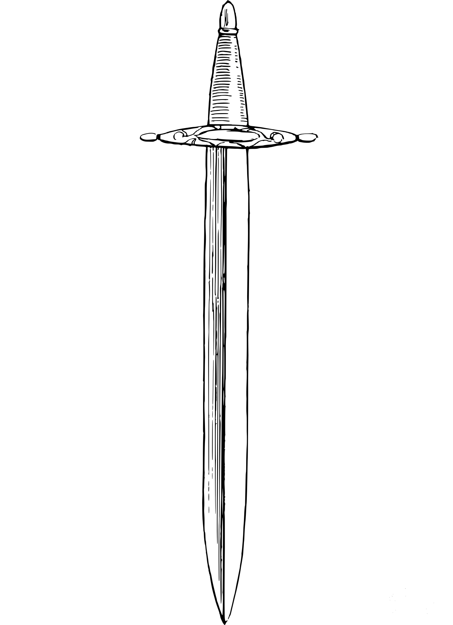 Vintage Sword coloring page - ColouringPages