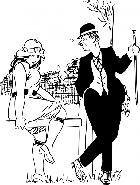 Vintage the Gay 90S coloring page image