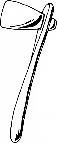 Vintage Tomahawk coloring page image