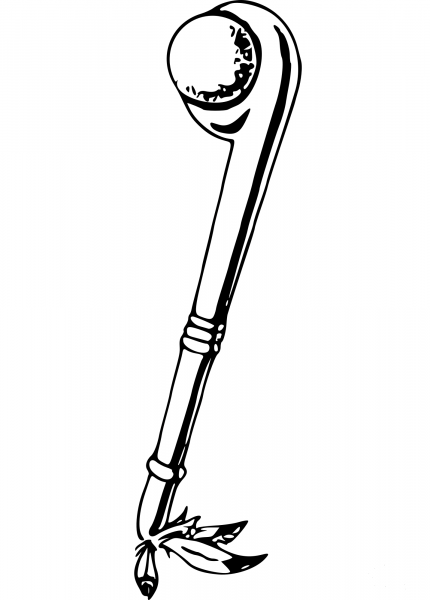 Vintage Tomahawk coloring page image