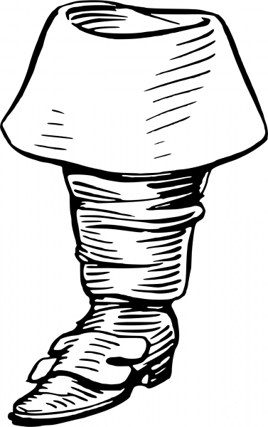 Vintage Top Boot coloring page image