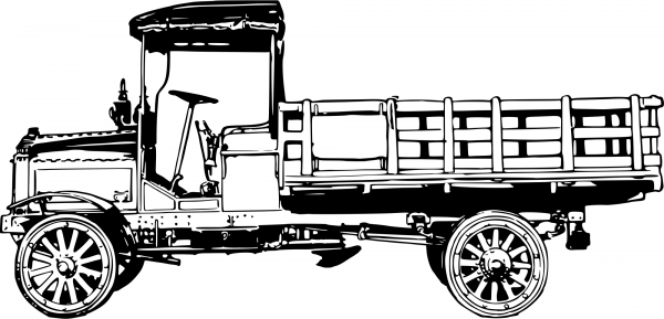 Vintage Truck coloring page image