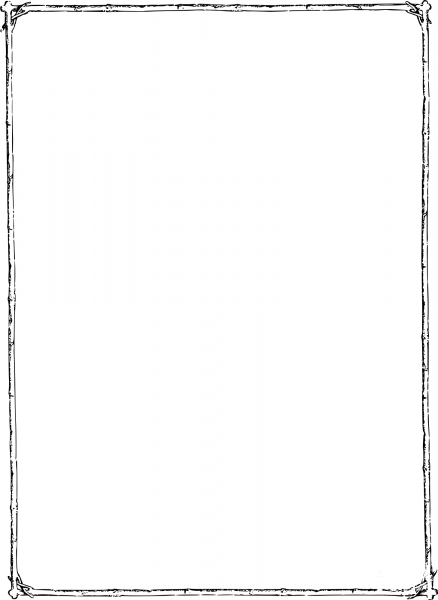 Vintage Twig Frame coloring page image