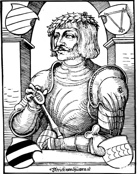 Vintage Ulrich Von Hutten coloring page image