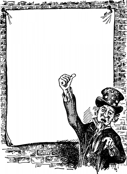 Vintage Uncle Sam Frame coloring page image