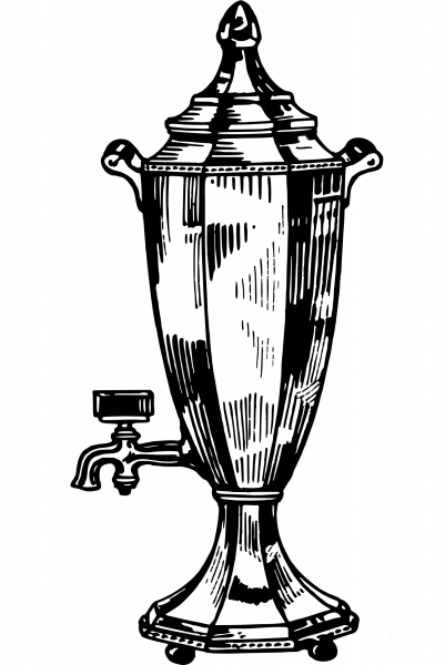 Vintage Urn coloring page image