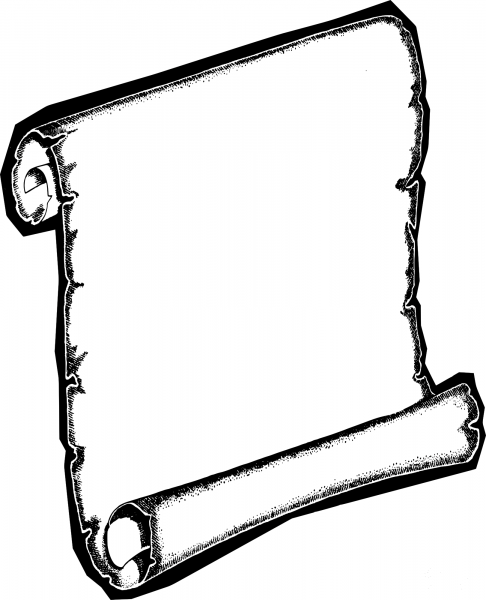 Vintage Vertical Scroll Frame coloring page image