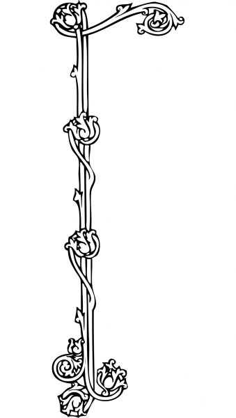 Vintage Victorian Ornament coloring page image