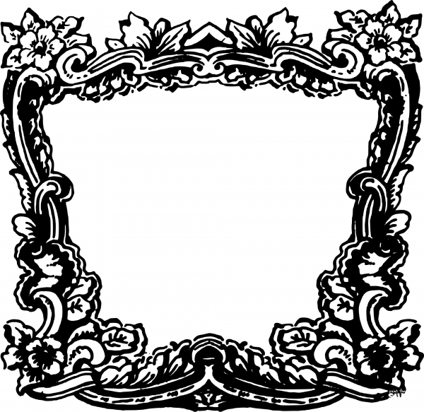 Vintage Vintage Frame coloring page image