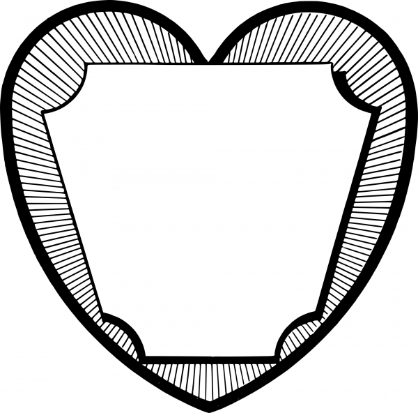 Vintage Vintage Heart Frame coloring page image
