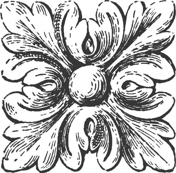 Vintage Vintage Ornament coloring page image