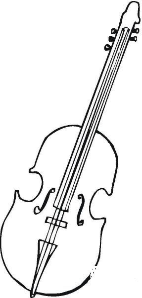 Viola For Orchestra  coloring page image