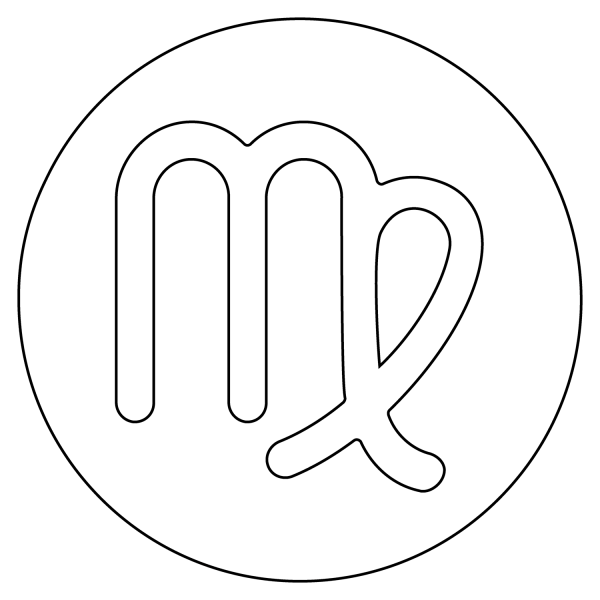 Virgo Emoji coloring page image