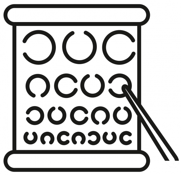 Vision Screening coloring page image