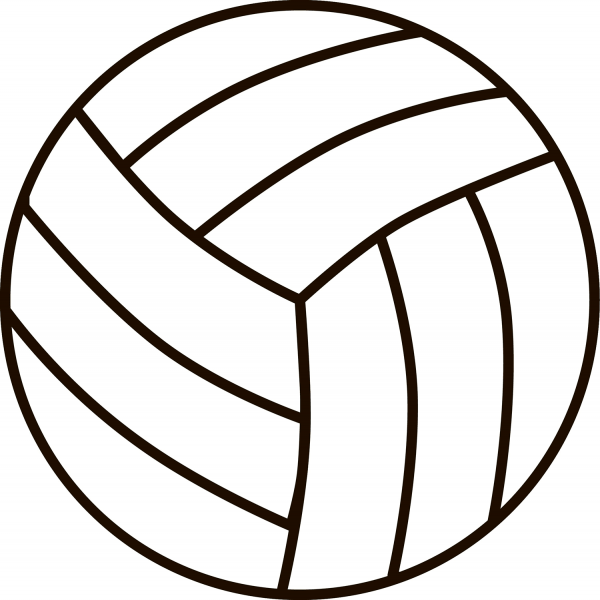 Volleyball Ball coloring page image